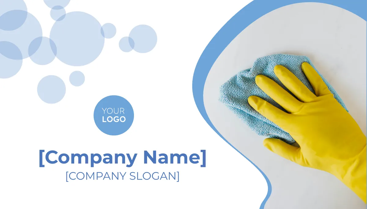 Free Sample Cleaning Business Card Template to Edit Online