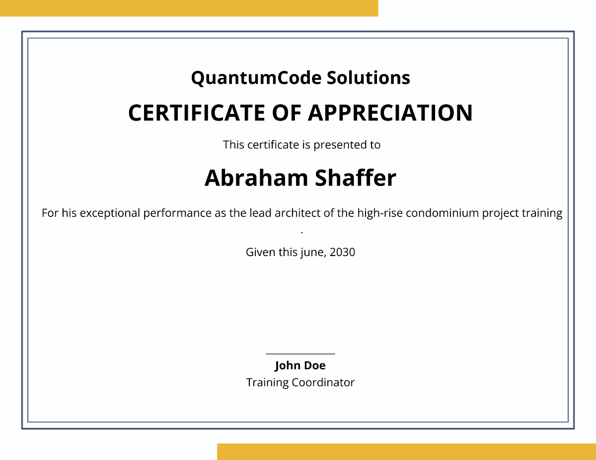 Project Training Management Certificate