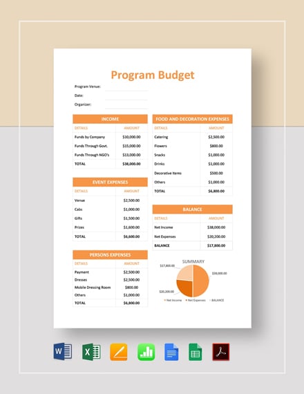 program budget