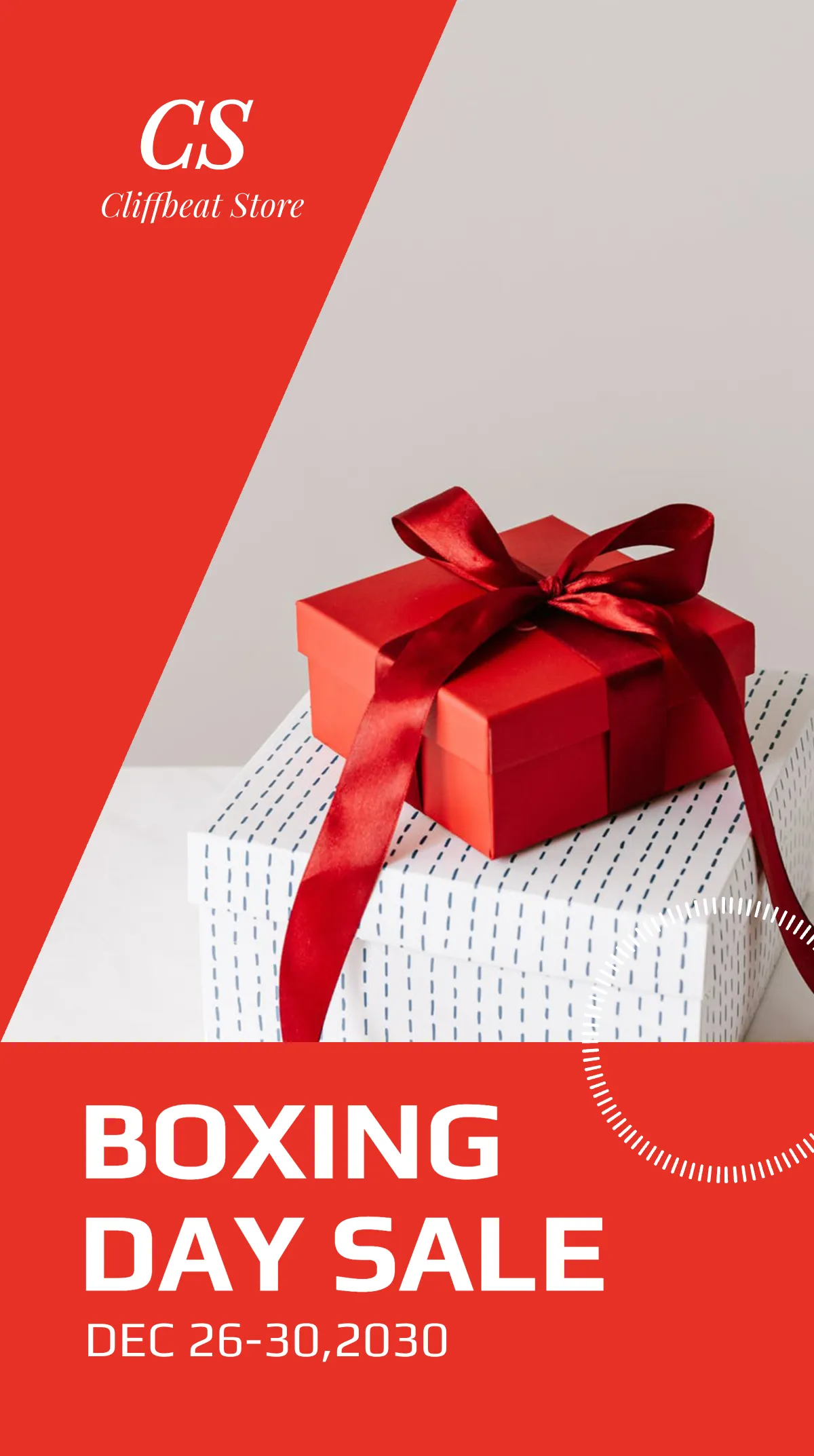 Free Boxing Day Sale Instagram Story Template to Edit Online