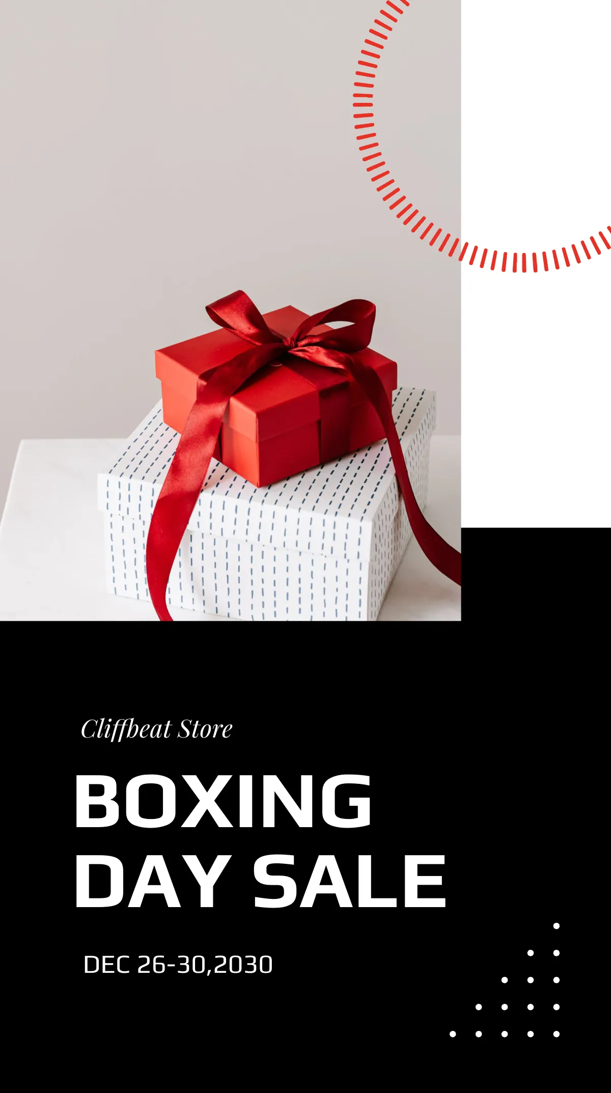 Free Boxing Day Sale Instagram Story Template to Edit Online