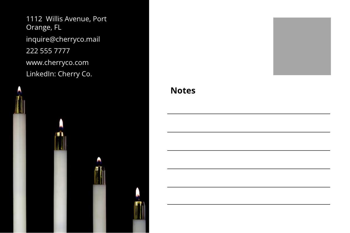 Free Hanukkah Postcard Template to Edit Online