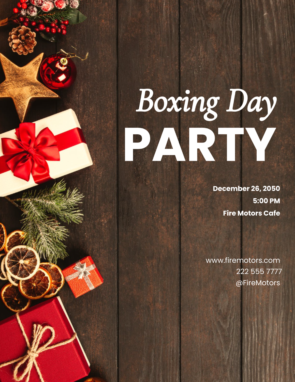 Boxing Day Event Flyer Template - Edit Online & Download