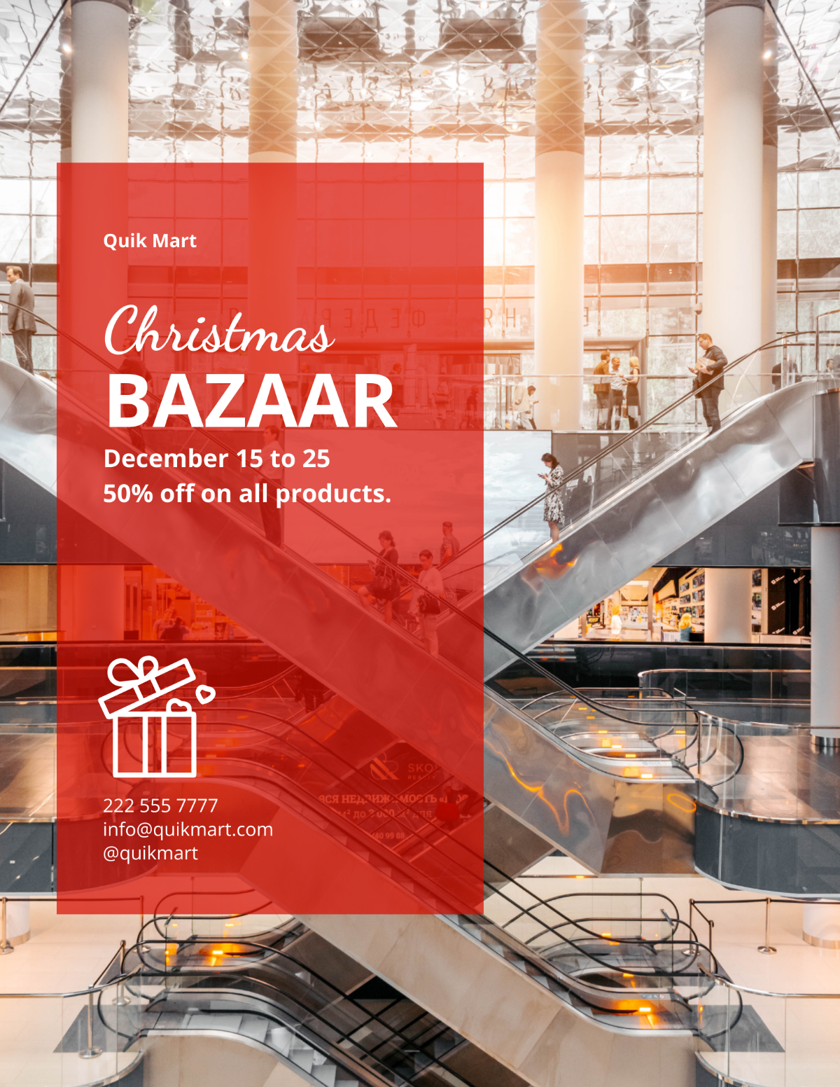 Christmas Bazaar Flyer Template - Edit Online & Download