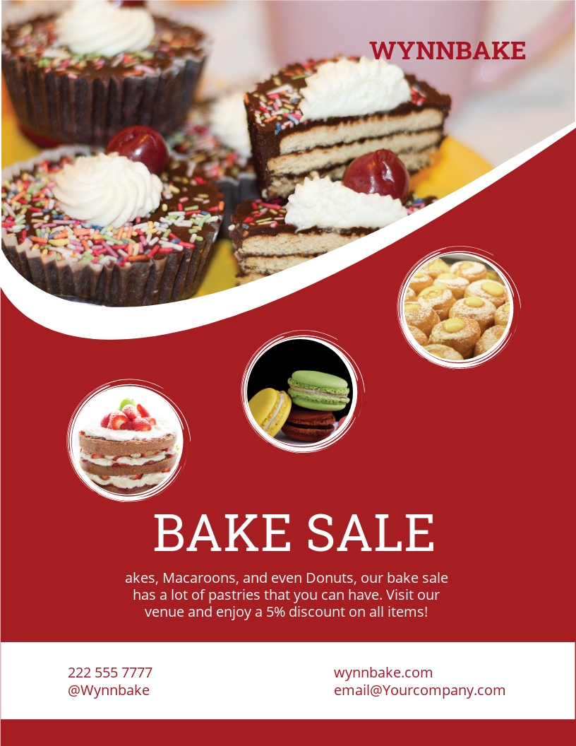 Bake Sale Flyer Free Template