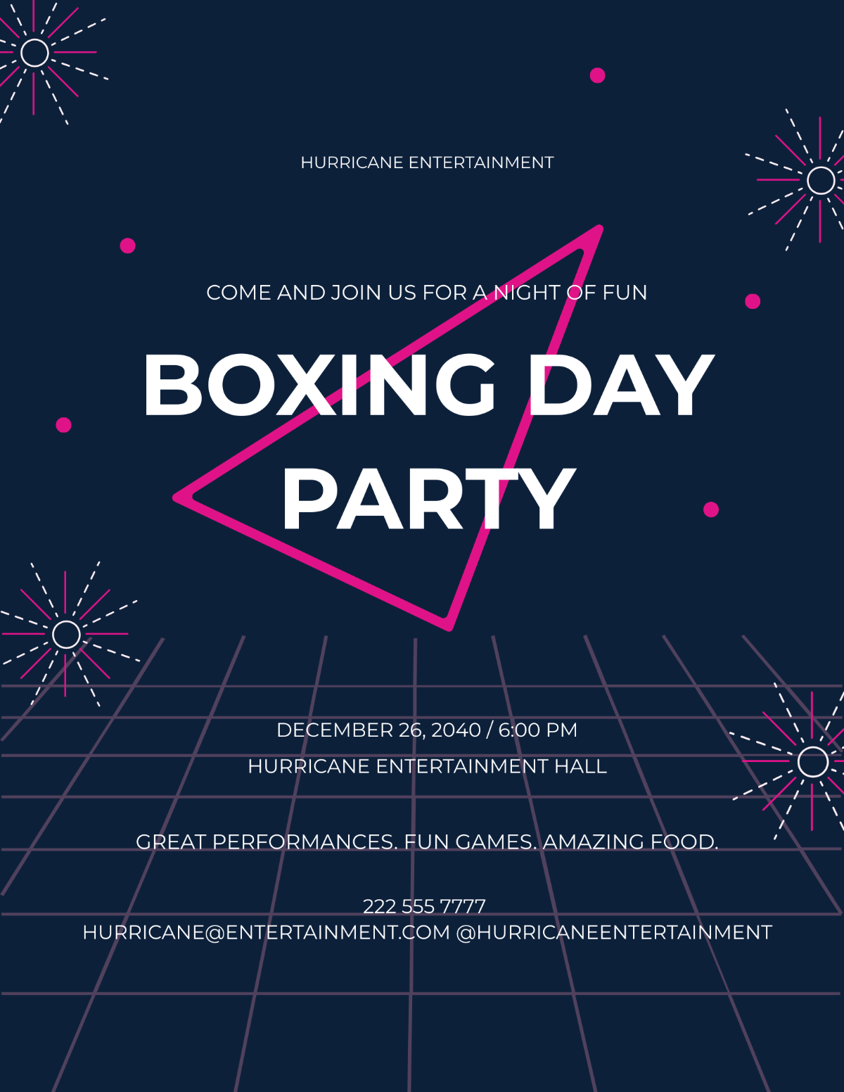 Boxing Day Party Flyer Template - Edit Online & Download