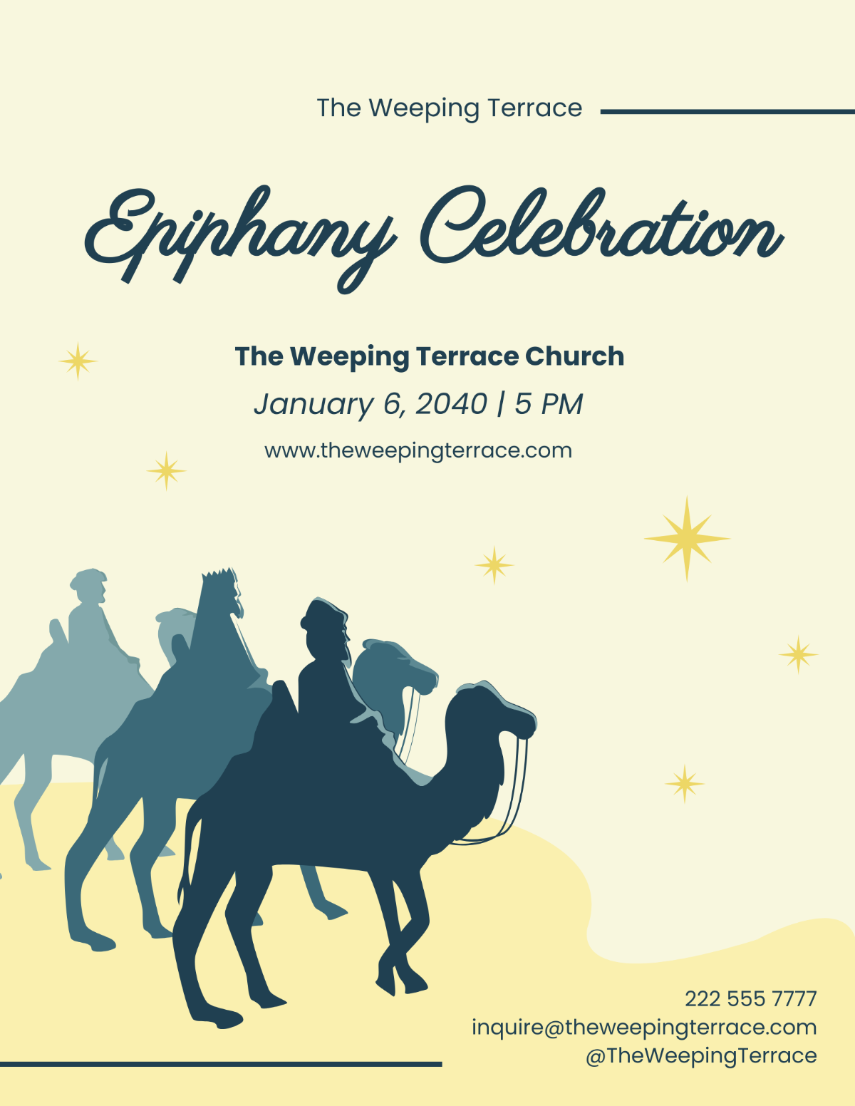 Epiphany Celebrations Flyer