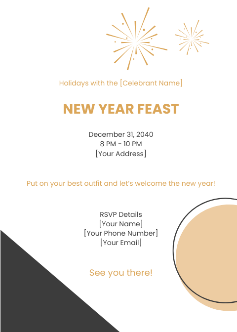 New Year Dinner Invitation
