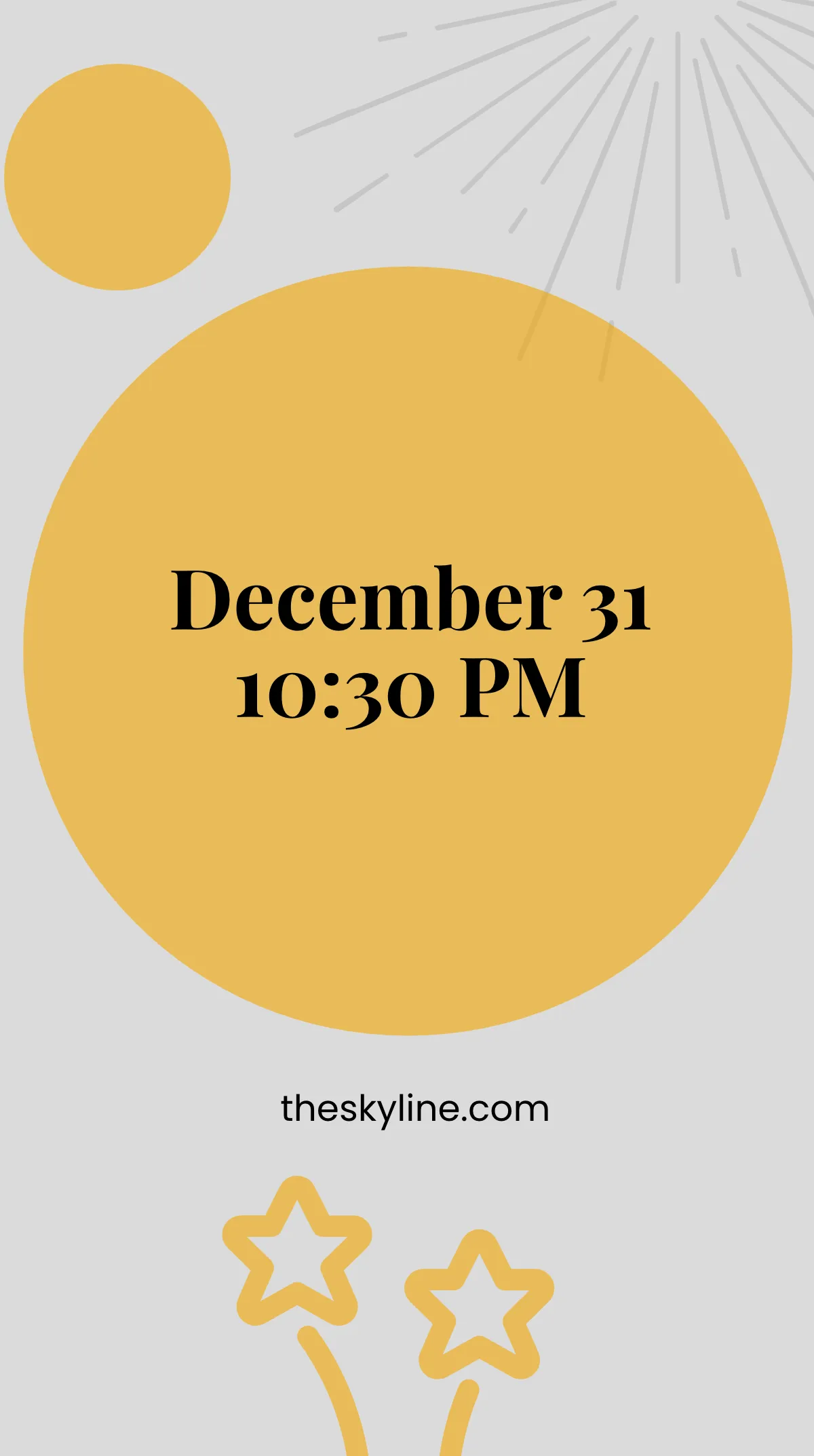 Free New Year's Eve Instagram Story Template to Edit Online