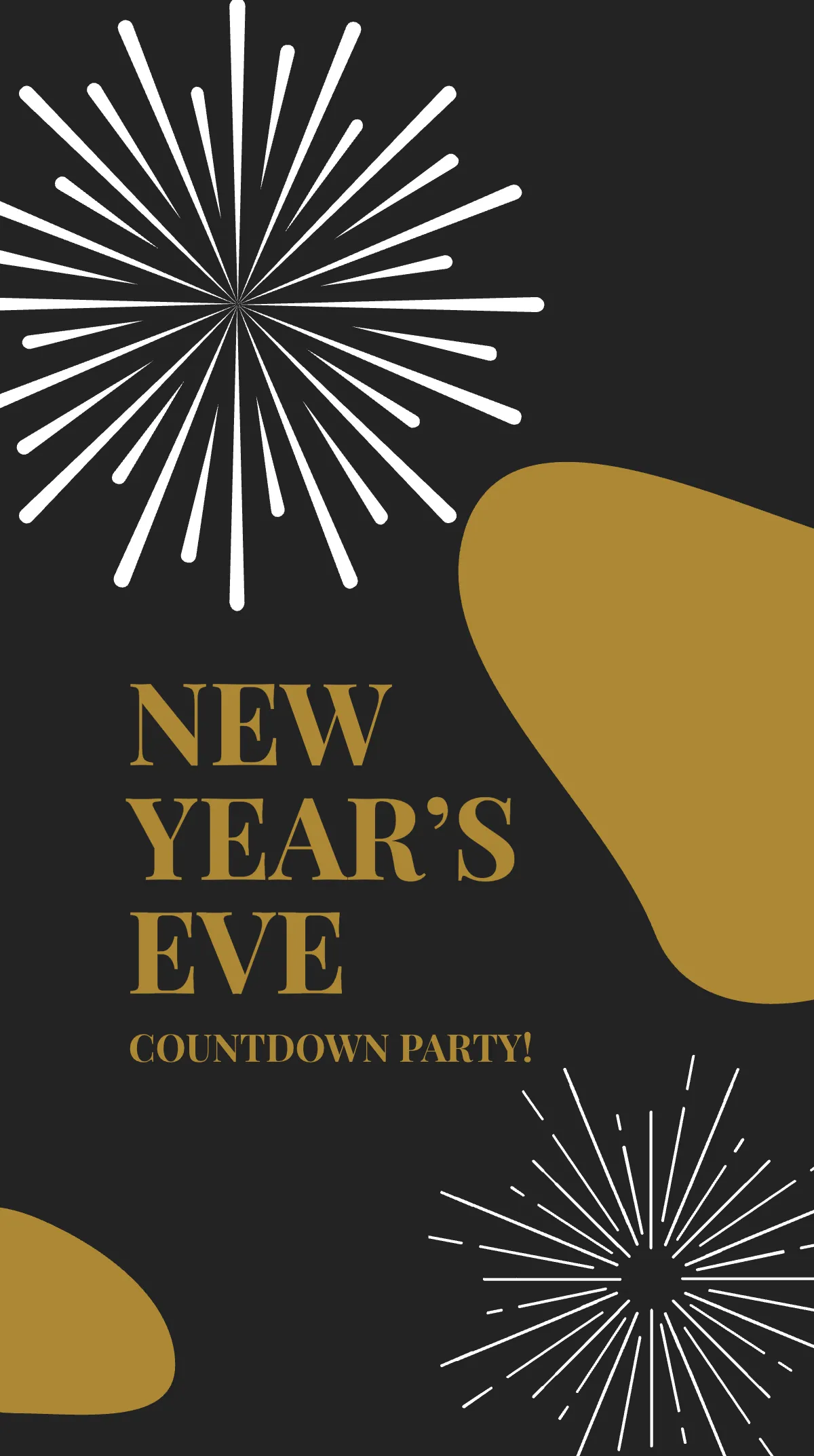 Free New Year Countdown Instagram Story Template to Edit Online