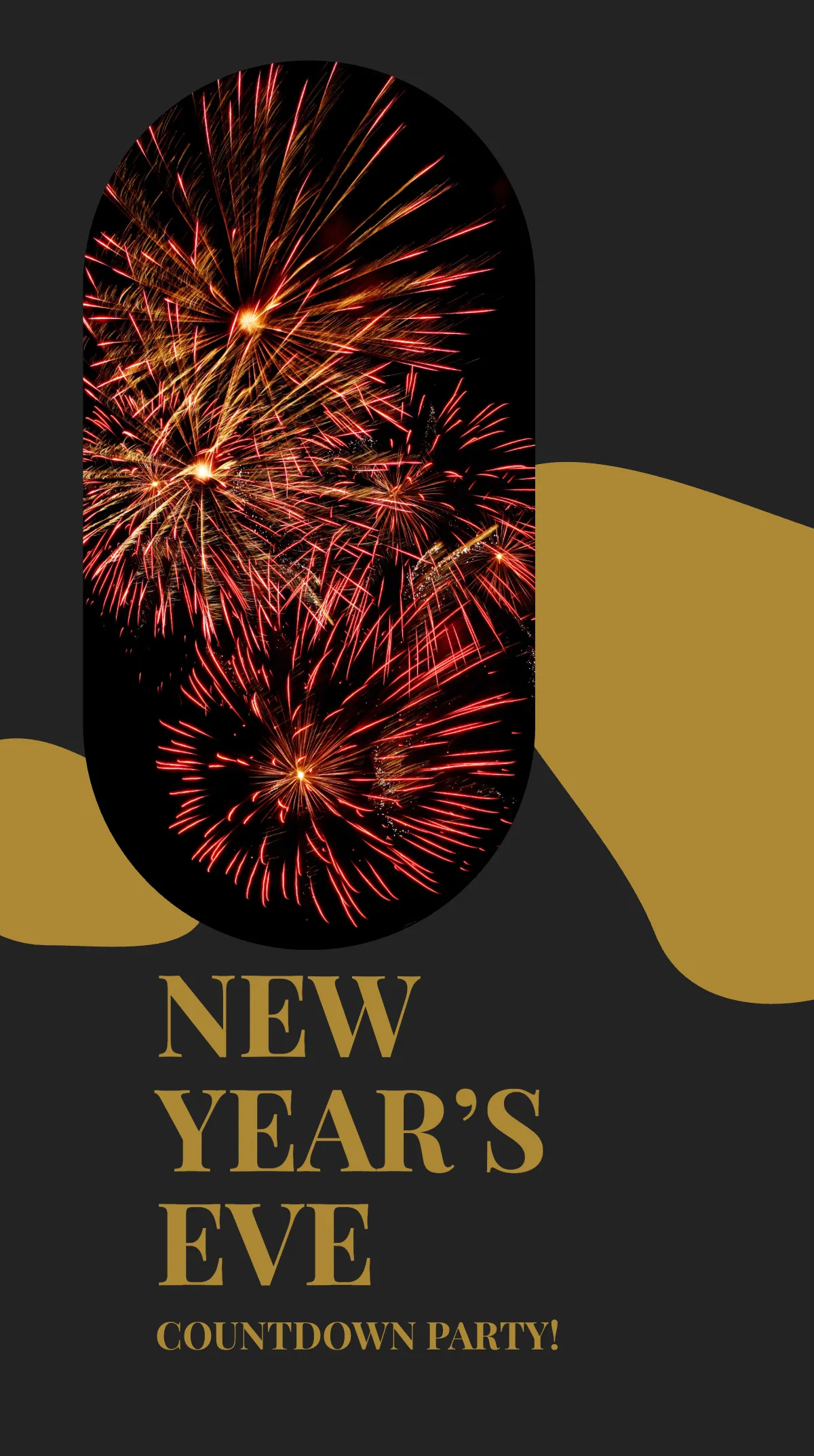 Free New Year Countdown Instagram Story Template to Edit Online