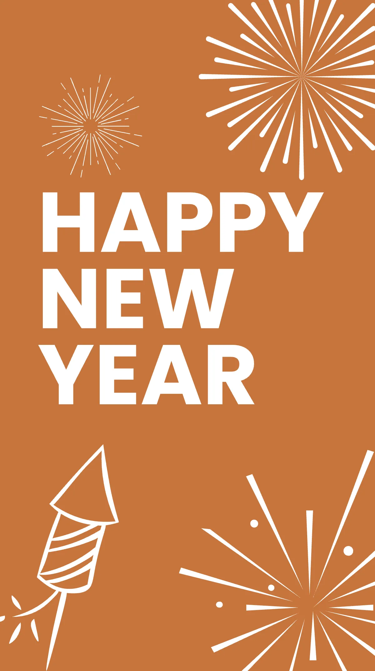 Free New Year Greeting Instagram Story Template to Edit Online