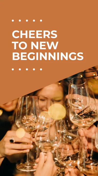 Free New Year Greeting Instagram Story Template to Edit Online
