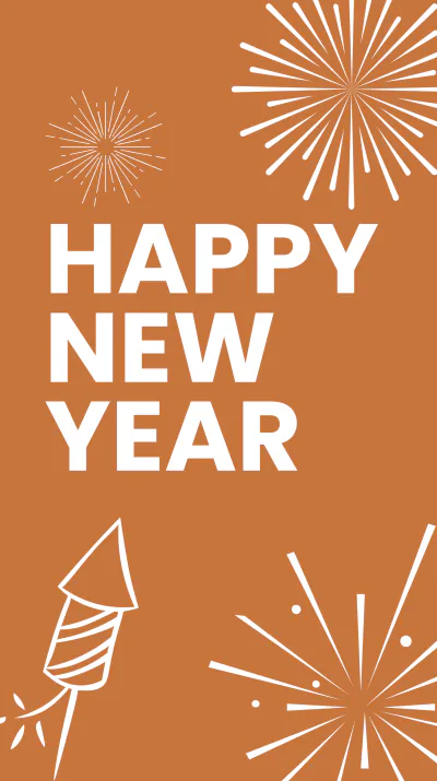 Free New Year Greeting Instagram Story Template to Edit Online