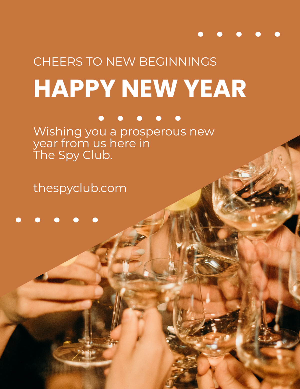 New Year Greeting Flyer