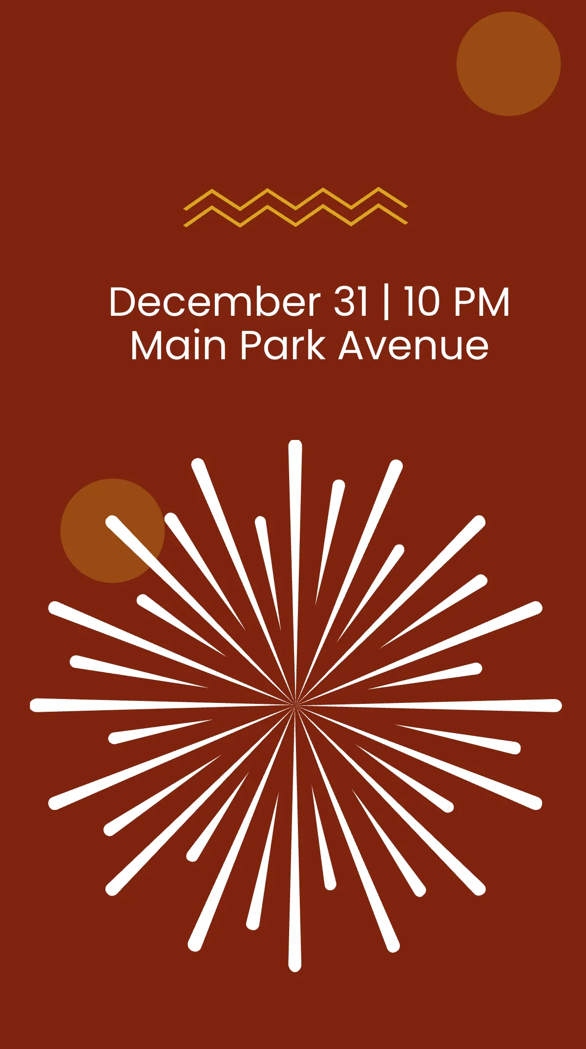 Free New Year Fireworks Show Instagram Story Template to Edit Online