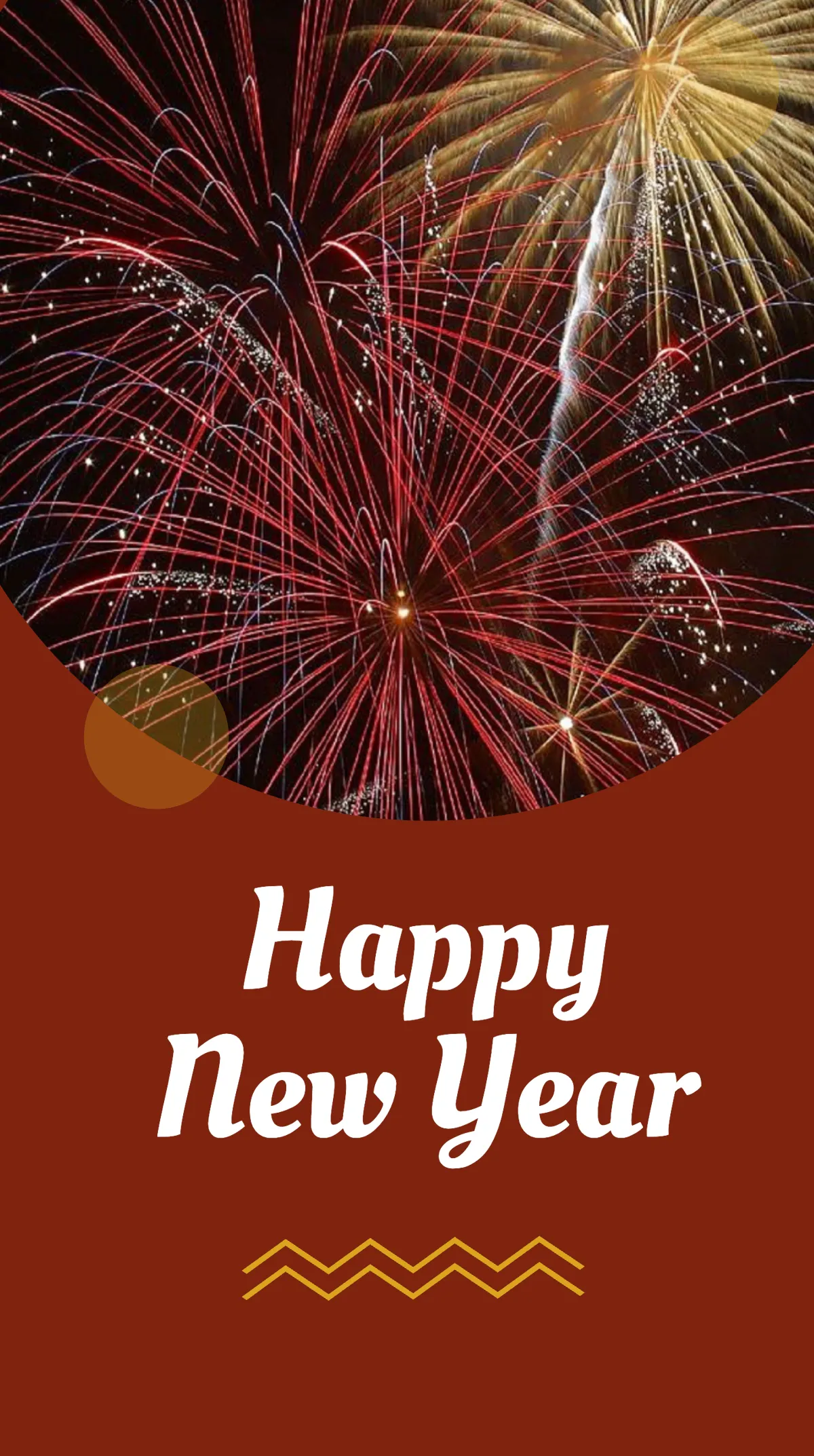 Free New Year Fireworks Show Instagram Story Template to Edit Online