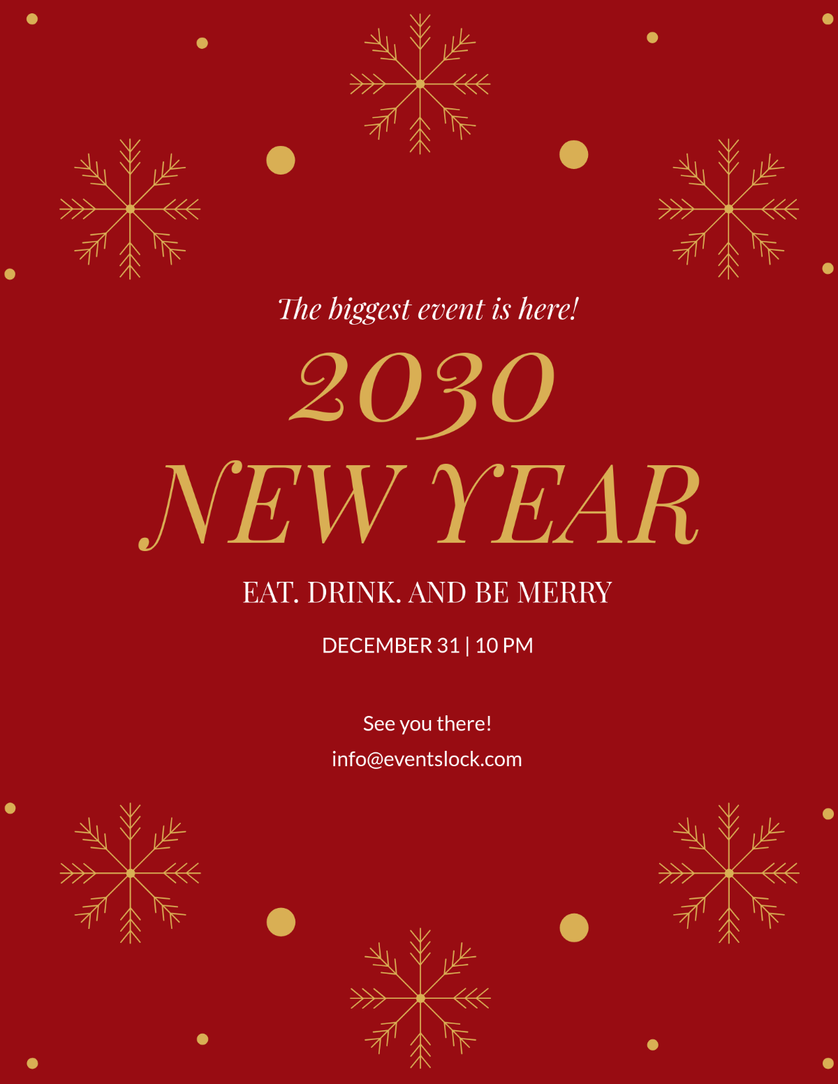 Happy New Year Flyer Template - Edit Online & Download