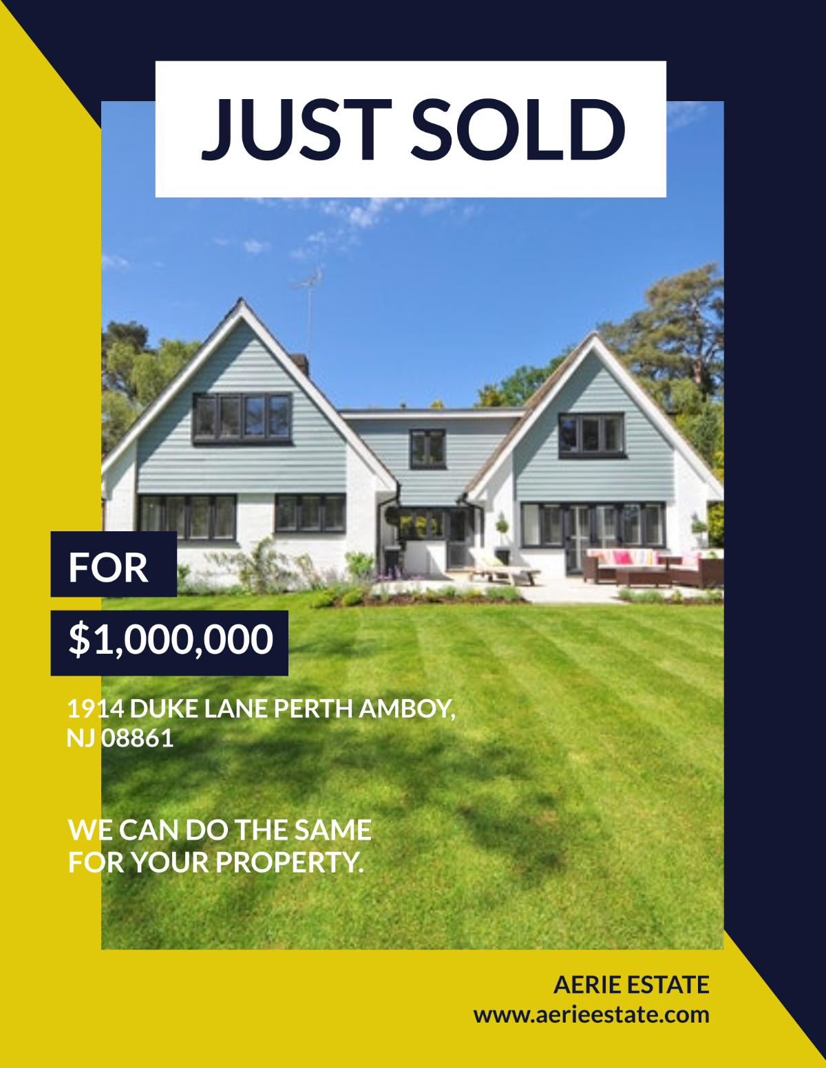 Just Sold Real Estate Flyer