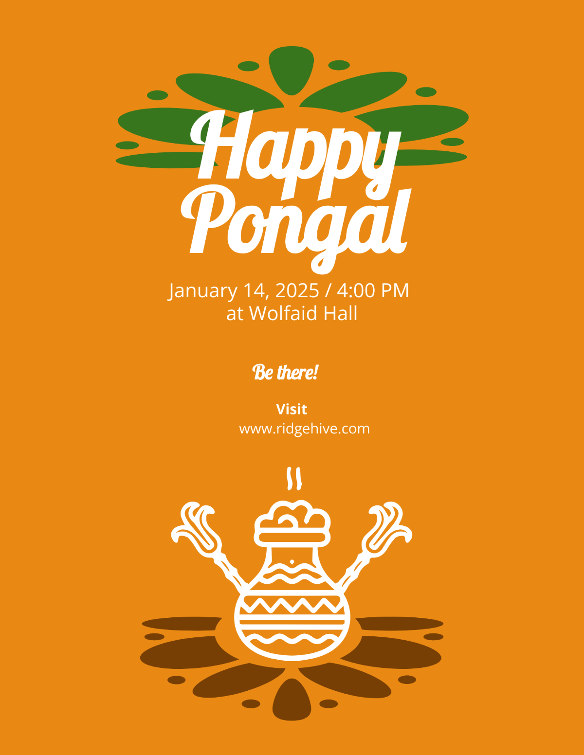 Pongal Festival Flyer