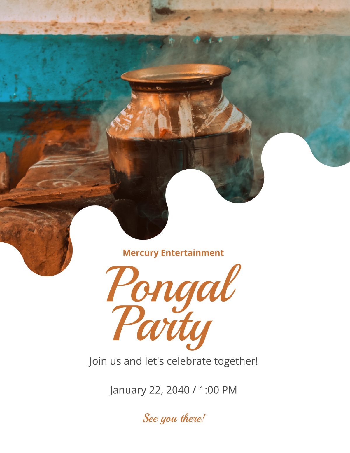 Free Pongal Event Flyer Template