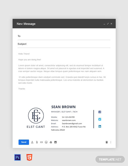 e mail signatures template for confidentiality