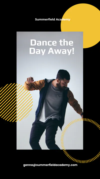 Free School Event Instagram Story Template to Edit Online