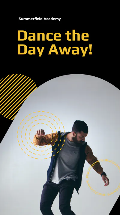Free School Event Instagram Story Template to Edit Online