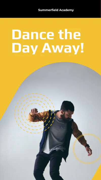 Free School Event Instagram Story Template to Edit Online