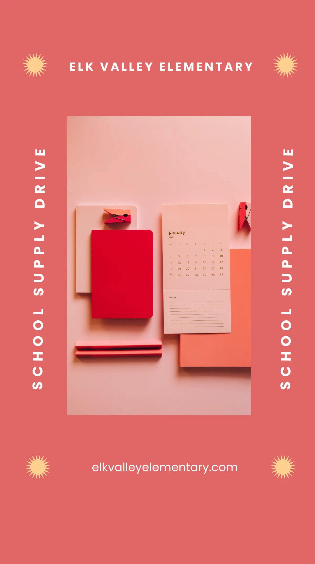 Free School Supply Drive Instagram Story Template to Edit Online