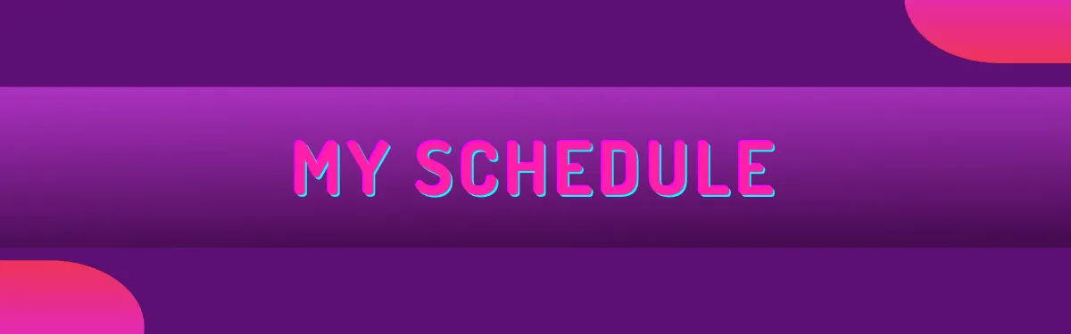 Free Stream Schedule Twitch Panel Template to Edit Online