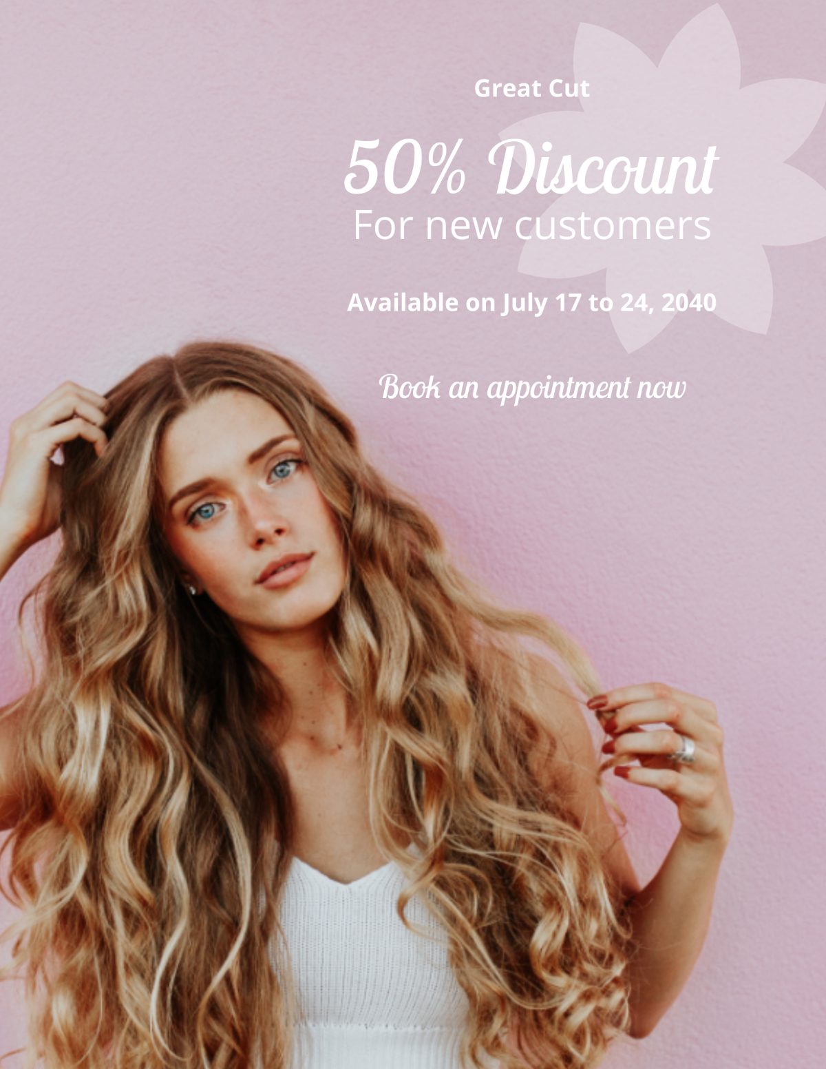 Hair Salon Promotion Flyer Template - Edit Online & Download