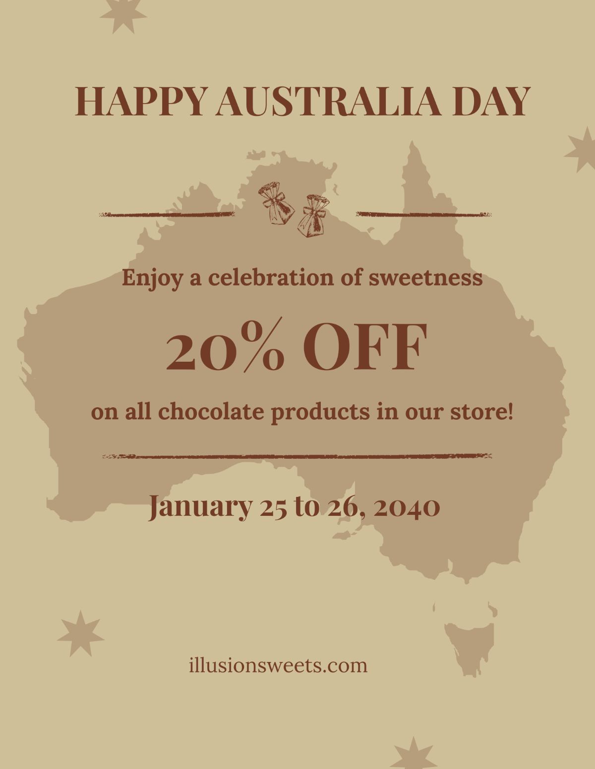 Vintage Australia Day Flyer