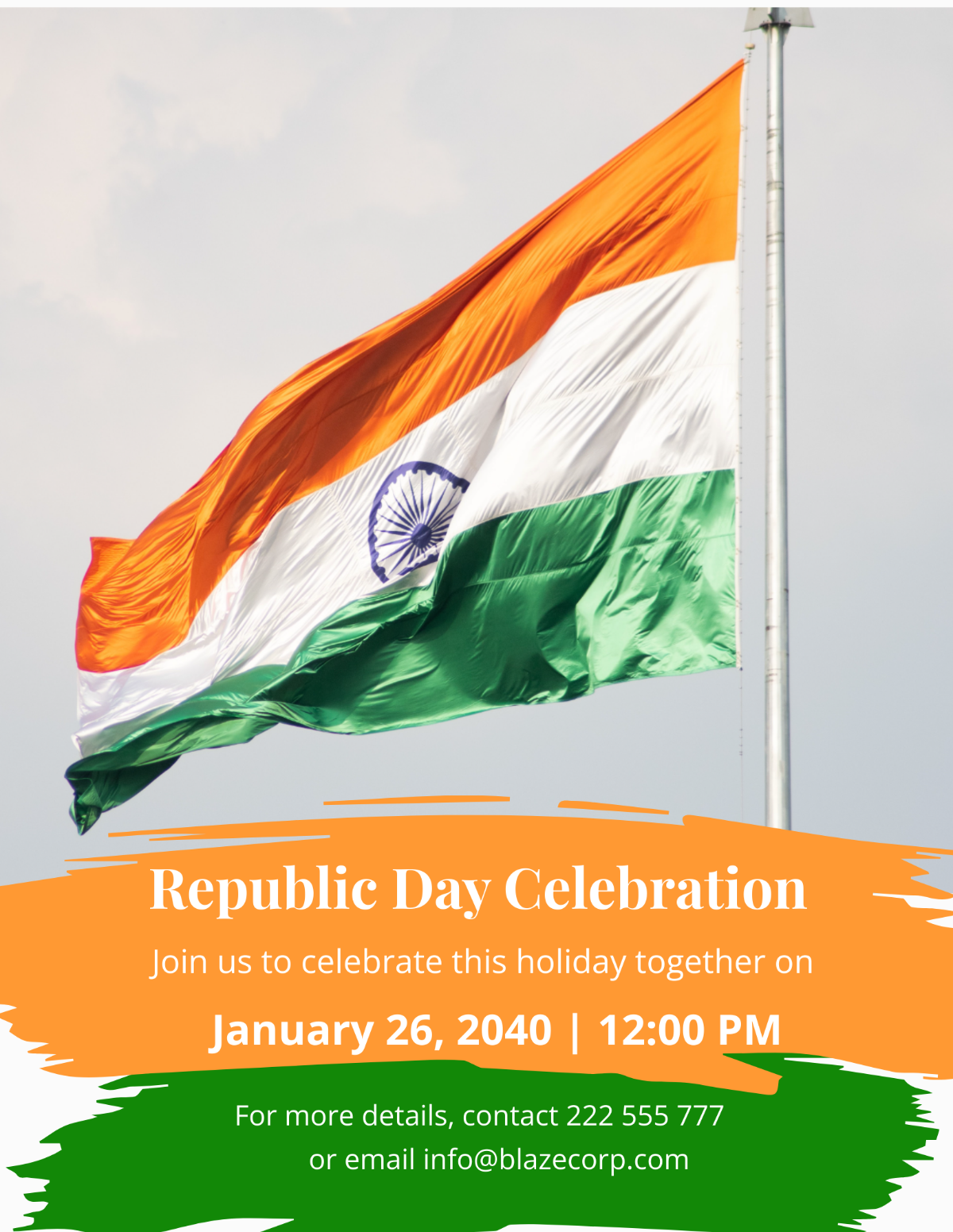 Republic Day Celebration Flyer