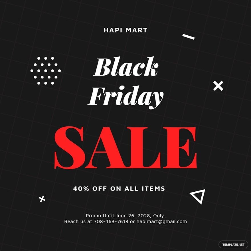 Black Friday Sale Instagram Post Template