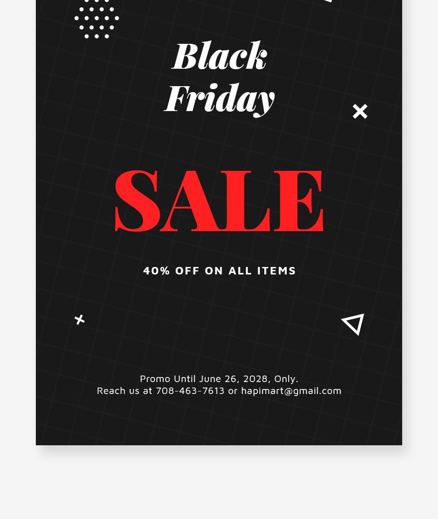Black Friday Sale Pinterest Pin Template