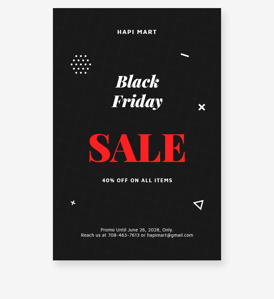 Black Friday Sale Tumblr Post Template