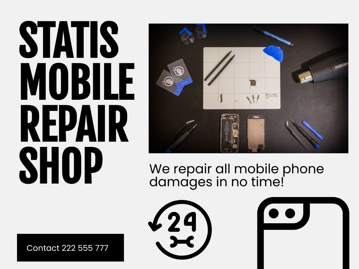 Free Mobile Repair Shop Facebook Cover Template to Edit Online