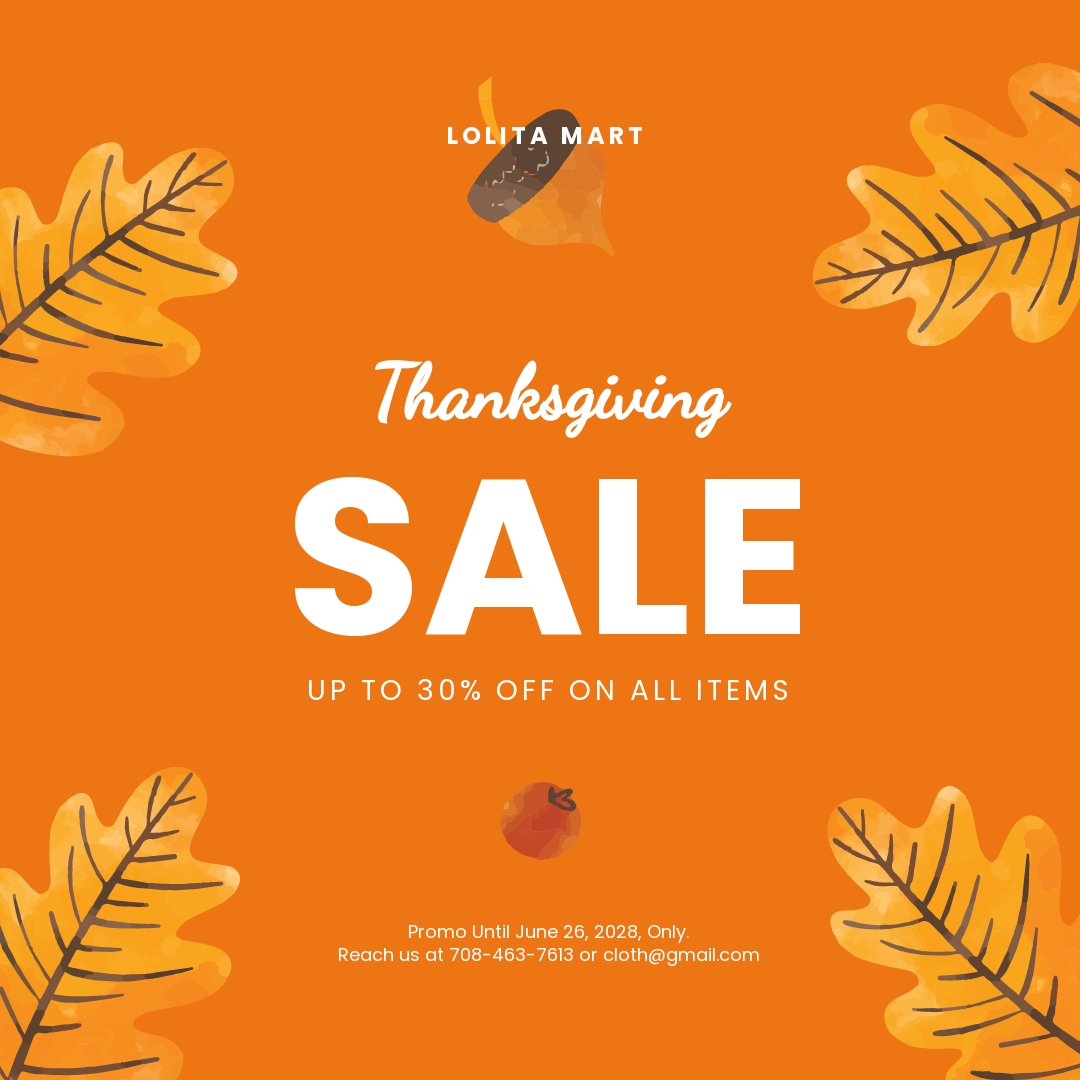 Free Holiday Special Sale Instagram Post Template.jpe
