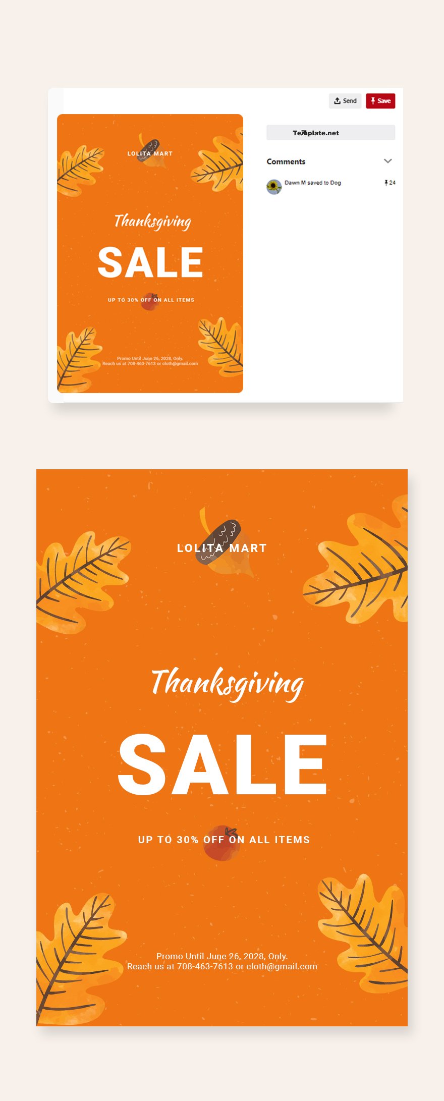 Free Holiday Special Sale Pinterest Pin Template PSD Template net