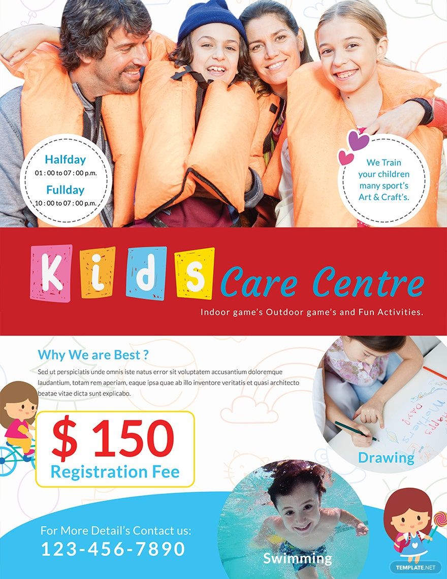 Day Care Center Flyer Template