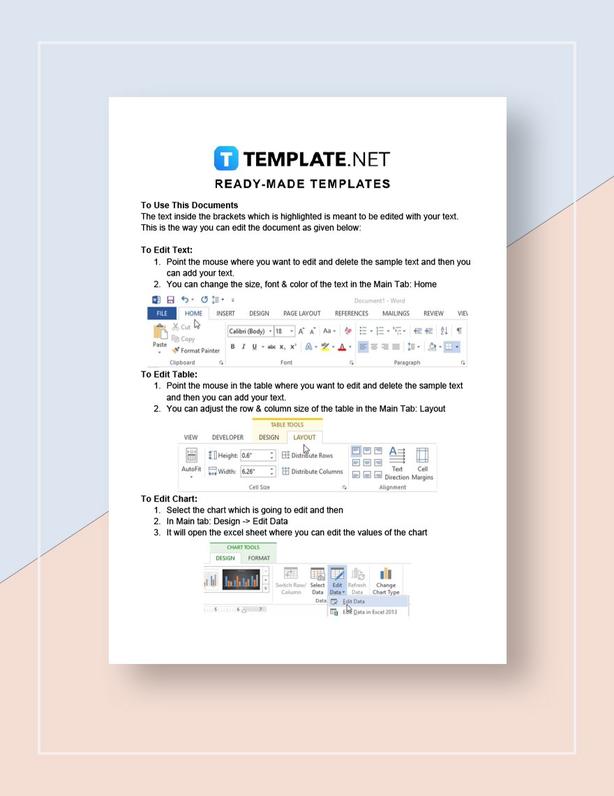Marketing Plan Checklist Form Template