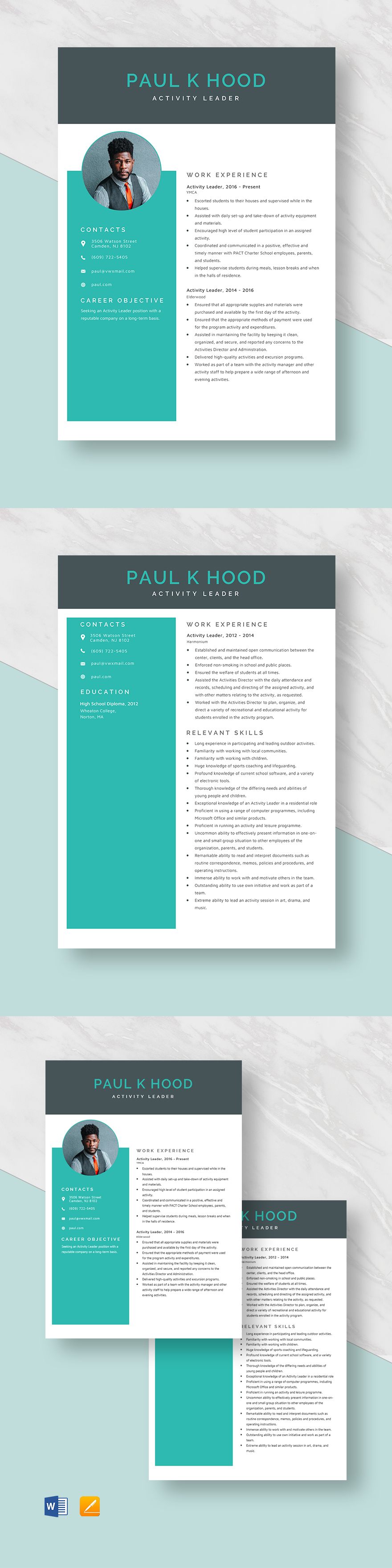 Leader Resume in Pages - Templates, Designs, Docs, Free Downloads ...