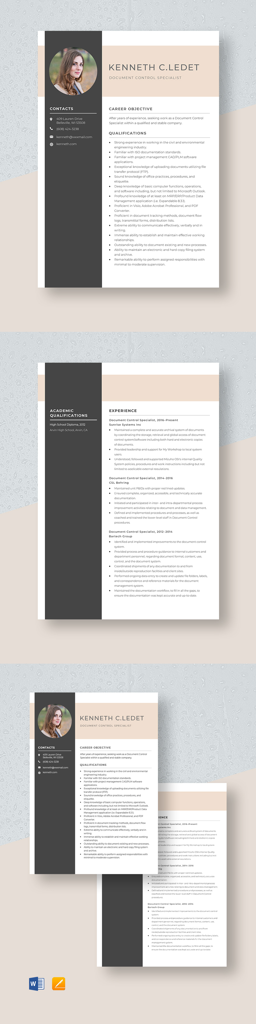 Free Document Control Specialist Resume Template
