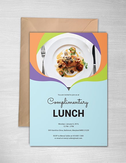 Lunch Invitation Template Free Download