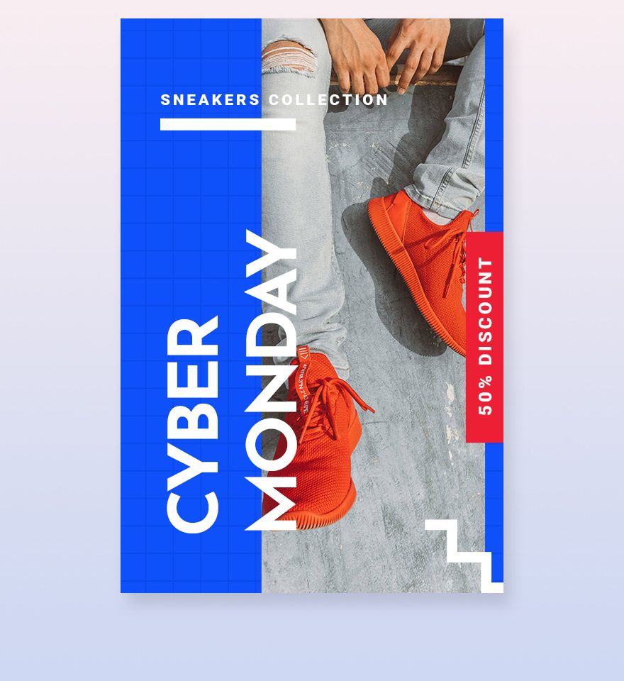 Cyber Monday Discount Sale Tumblr Post Template