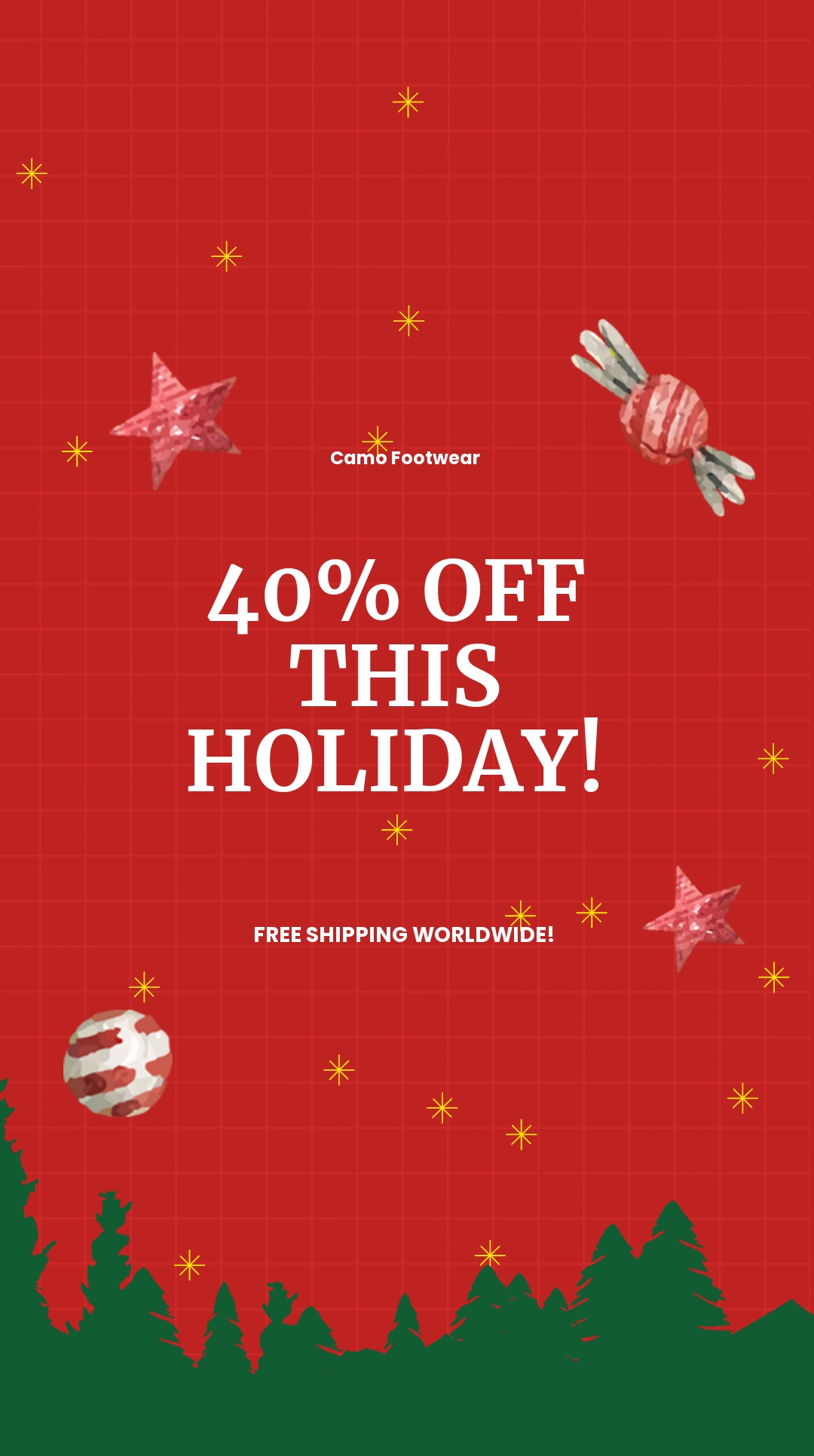 Holiday Off Sale Instagram Post Template PSD Template net