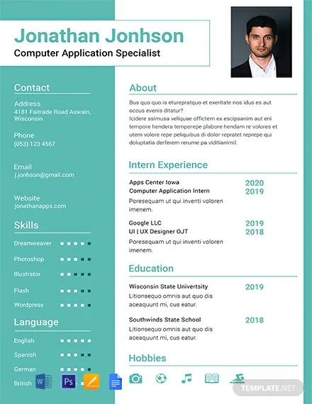 FREE Designer Resume/CV Template - Word (DOC) | PSD | InDesign