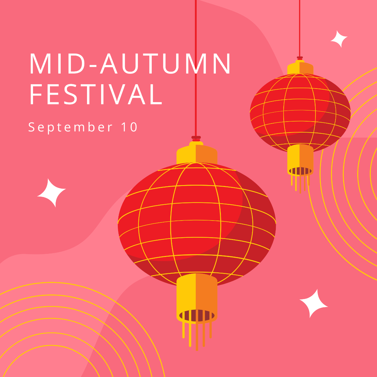 Mid-autumn Festival Instagram Post Template