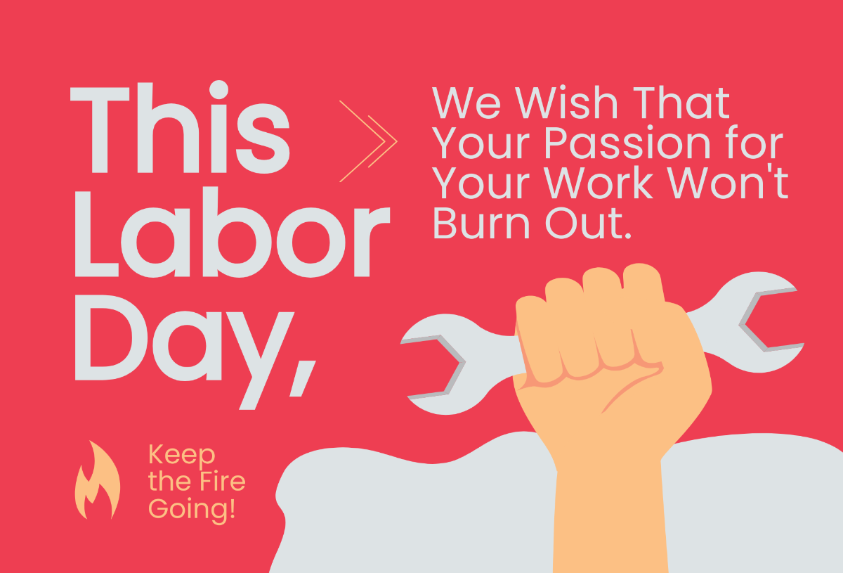 Labor Day Message Wishes Template